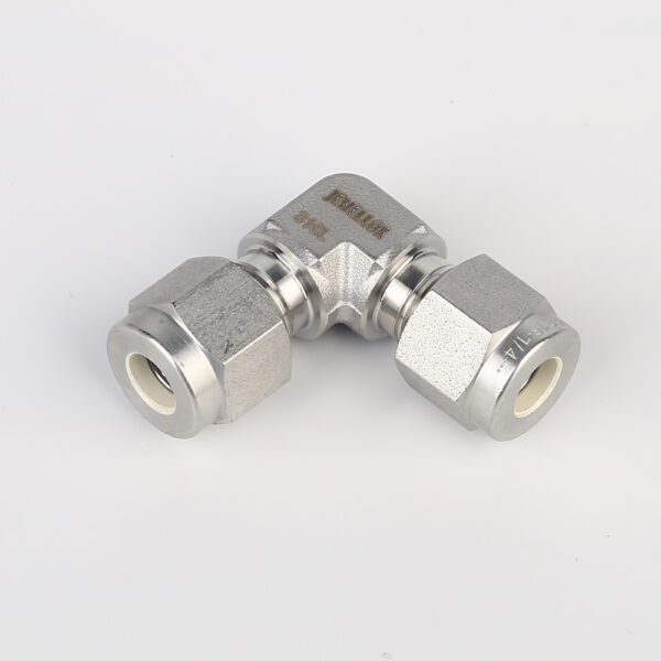 765L-UNION-ELBOW-1 765L Stainless Steel Union Elbow Reducing High Purity Fitting Tubing Extension Tubing Connection