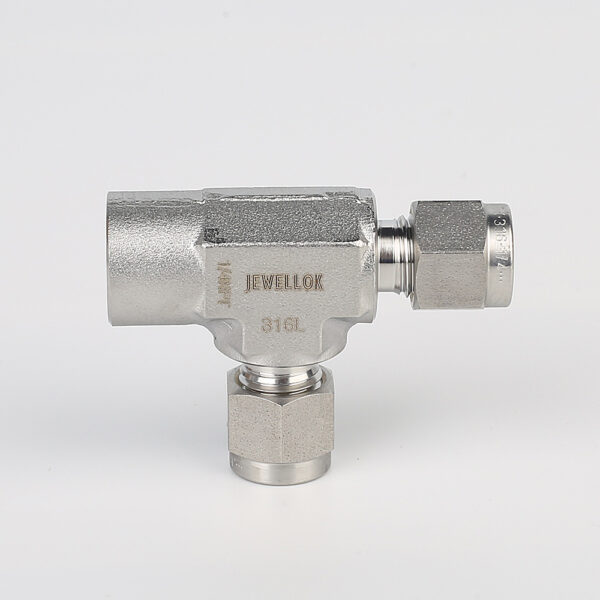 771LF Female Run Tee | Stainless Steel Tube Fitting Compression Fittings 1/4 In 3-Way Tee Female Run Tee