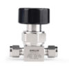 ED9A3638 Flow Control Stainless Steel Low Pressure Manual Diaphragm Valve For High Purity And Ultra High Purity Gases