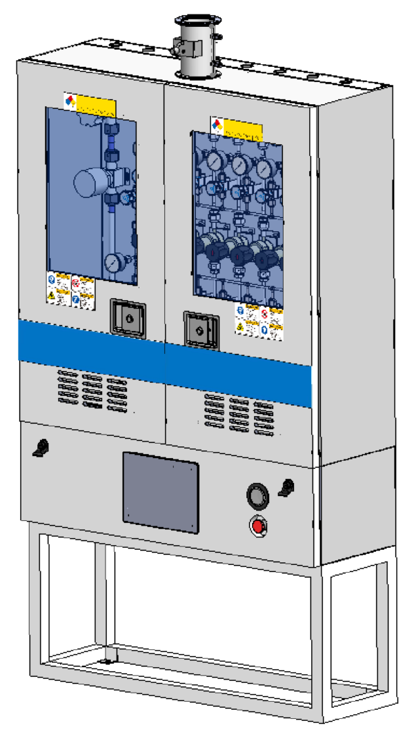 JW-200-VMB Automated Valve Manifold Box with Leak Detection for Toxic and Flammable Semiconductor Process Gases