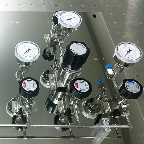 Stainless Steel Fully Automatic Gas Switchover Manifold System Automatic Gas Cylinder Switchover Co2 Cylinder Auto Changeover Controlle