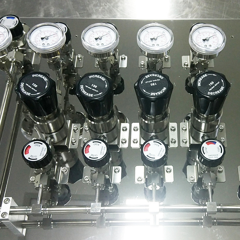 High Pressure High Flow Specialty Gas Control Panel With Diaphragm ...